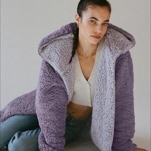 Urban Outfitters - Purple Sherpa Coat
